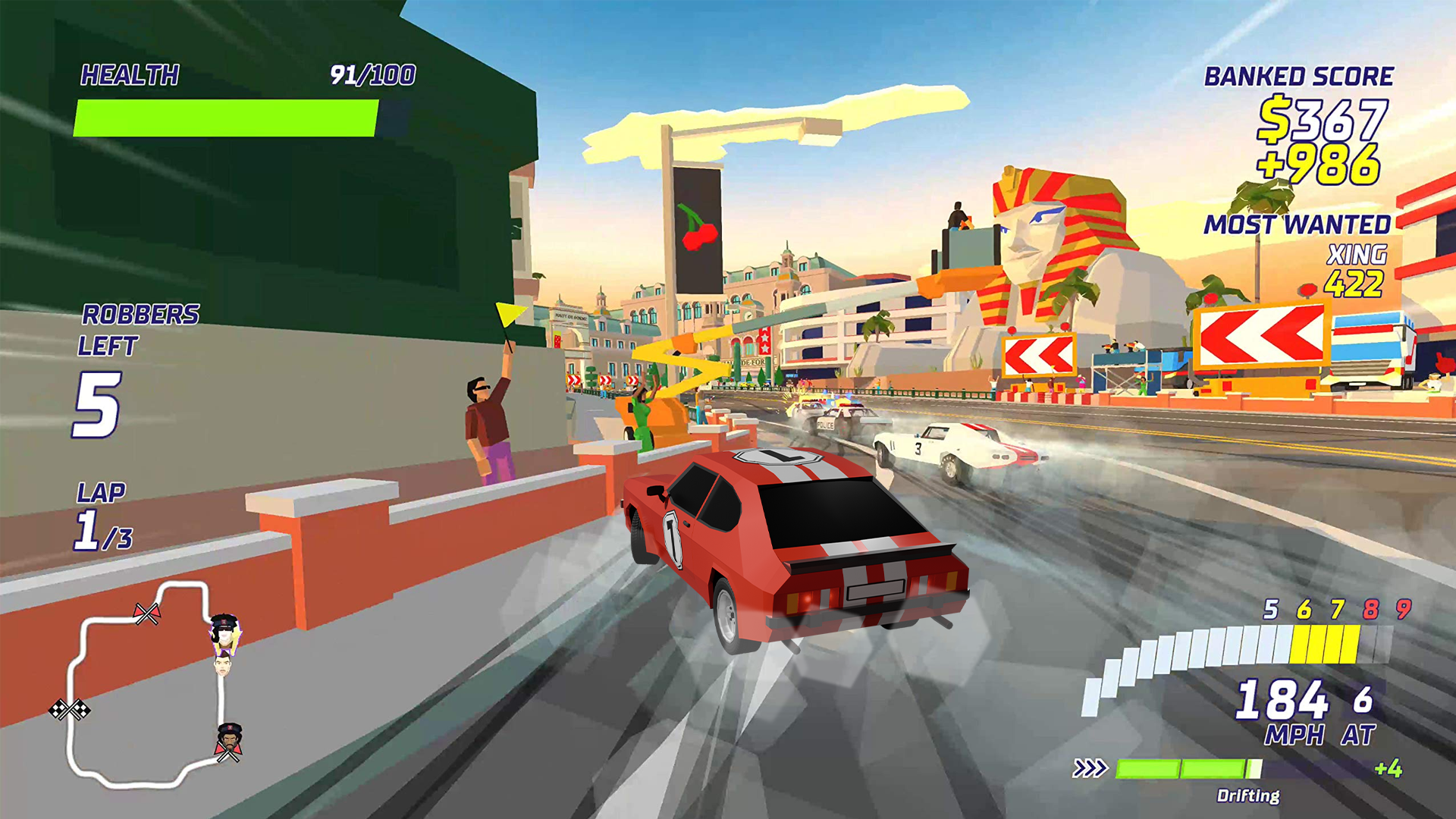 Scène de jeu vidéo avec Ford Capri
